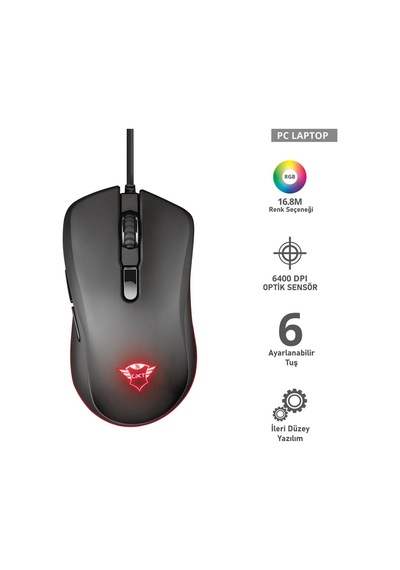 Gxt 180 Kusan Rgb 6400 Dpı Gamer Mouse Gtx