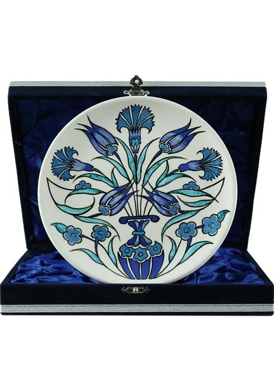 E38 El İşçiliği Çini Tabak 20 Cm - 6406
