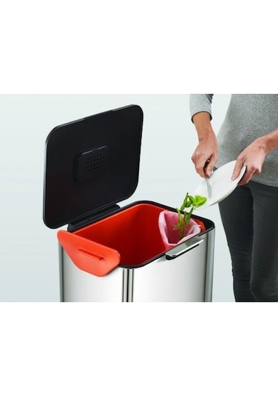 Joseph Joseph Totem Çöp Kovası 40 Litre Paslanmaz Çelik