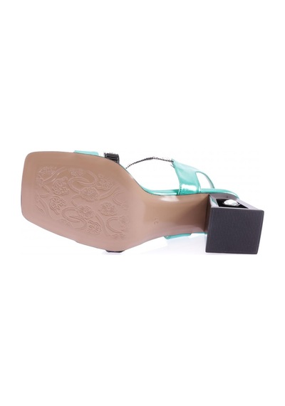 Dgn 671-23y Kadin Çapraz Bantli Taşli Sandalet 671-1922-R12454 Yeşil Dgn 671-23y Kadin Çapraz Bantli Taşli Sandalet 671-1922-R12454 Yeşil