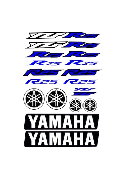 R25 A4 Sticker Seti Lacivert - Etiket