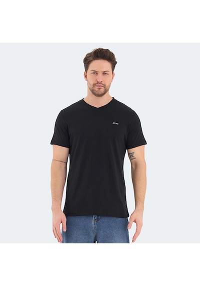 Slazenger RIVALDO 5 li Set Erkek  Beyaz - Siyah - Gri - Yeşil - Saks Mavi Tişört