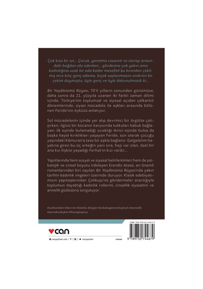 Bir Yaşdönümü Rüyası - Erendiz Atasü  - Can Yayınları