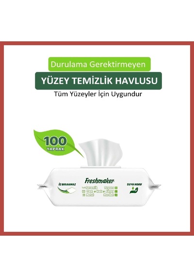 Bezos Yüzey Temizleyici Havlu 100'lü Erdotıca Tekli