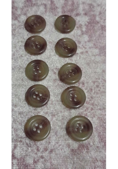 Polyester Düğme 24 Boy 16 Mm 10 Adet