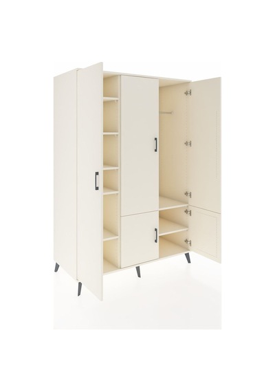Kronos Dolap 7 Raflı 5 Kapaklı Tek Askılı 132x59x195 Aytaşı-a... Aytaşı