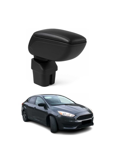 Ford Focus 3 2011-2014 Facelift Öncesi Adaptörlü Model Uyumlu Kolçak Kol Dayama Siyah Suni Deri Araca Özel