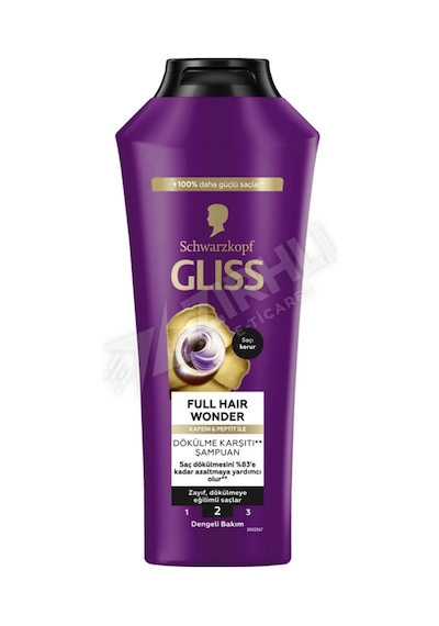 3 Adet Gliss Full Hair Wonder Şampuan 400 Ml
