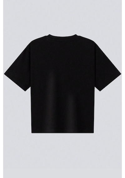Uyguntarz Çocuk Dreamer Baskılı Pamuklu Tshirt Siyah