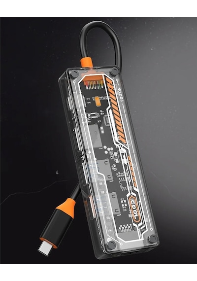 Ally 6in1 Type-c Usb3.0/2.0+pd 100w+hdmı+vga+3.5mm Çoğaltıcı Hub