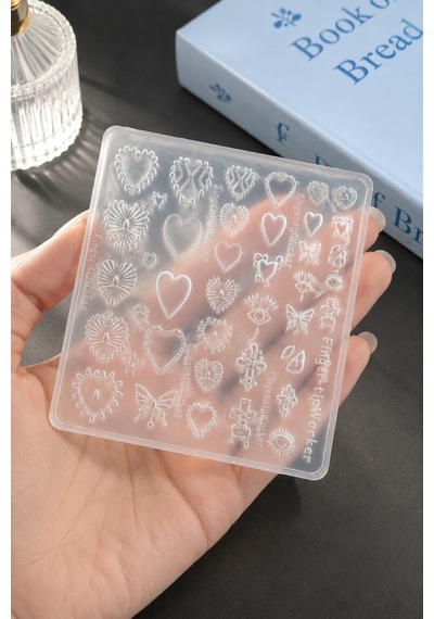 Nail Art Silikon Kalıp 3d Nail Art Desen Kalıbı, Tırnak Süsleme Desen Charm Tırnak Çarm 108 Nail Art Silikon Kalıp 3d Nail Art Desen Kalıbı, Tırnak Süsleme Desen Charm Tırnak Çarm 108