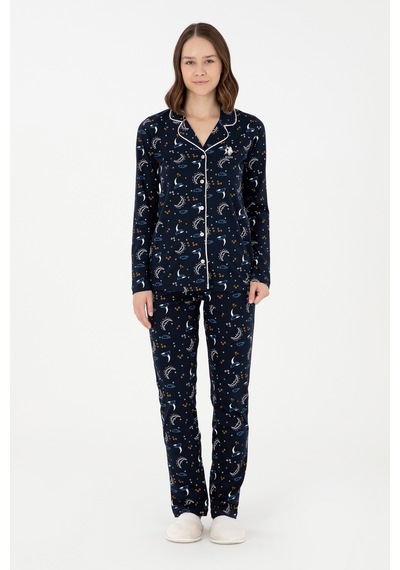 U.s. Polo Assn. Kadın Lacivert Pijama Takım 50303408-vr033 Lacivert