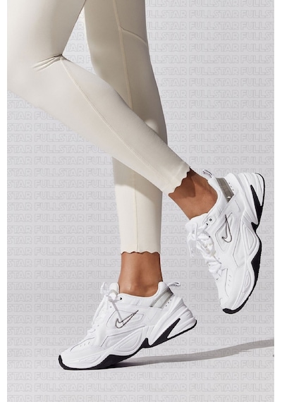 Nike M2k Tekno Leather Unisex Reflector Sneaker Hakiki Deri Beyaz Spor Ayakkabı