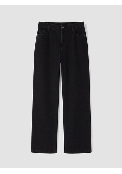 Lcw Curve Siyah Büyük Beden Straight Fit Kadın Jean Pantolon