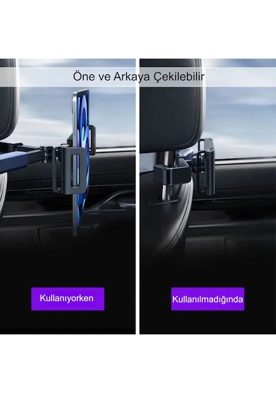 Hymark Araba Kafalık 12.9 İnç Araç Arka Koltuk Evrensel Tablet Ve