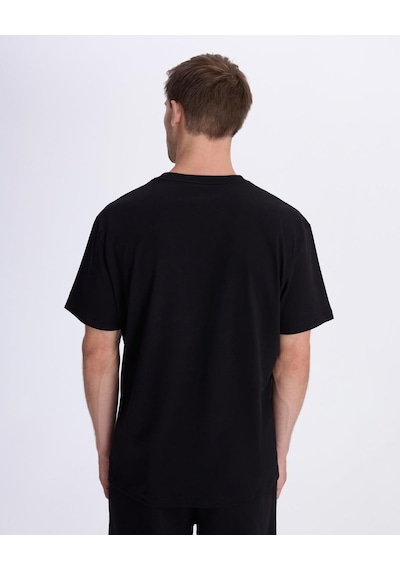 Kappa Authentic Vitor Erkek Siyah Regular Tişört