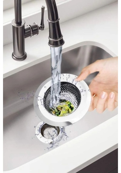 Paslanmaz Çelik Lavabo Süzgeci, 11.5 Cm, Büyük Boy, Evye Süzgeci,