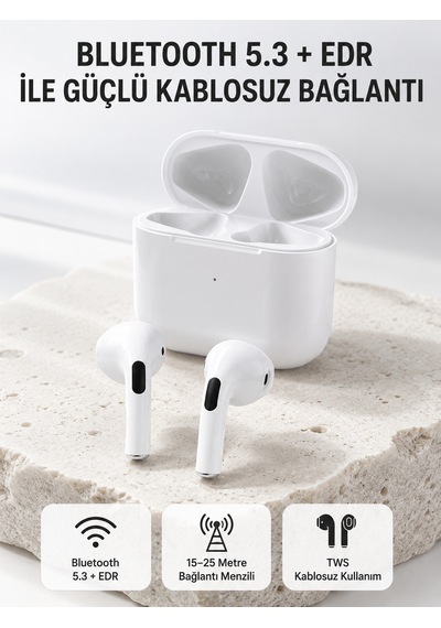 Tws Kablosuz Bluetooth Kulaklık 3 Saat Müzik 4 Saat Konuşma Şarj Kutulu - Lisinya