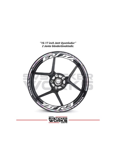 Yamaha Yzf-r3 Yazılı Jant Sticker Dış Ve İç Set Sticker Jant Şeridi Hologram