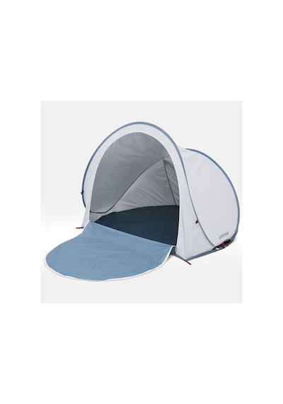 Quechua Outdoor Kamp Gölgeliği - 2 Kişilik - 2 Seconds Fresh Koyu Petrol Mavisi/buzlu Kahve