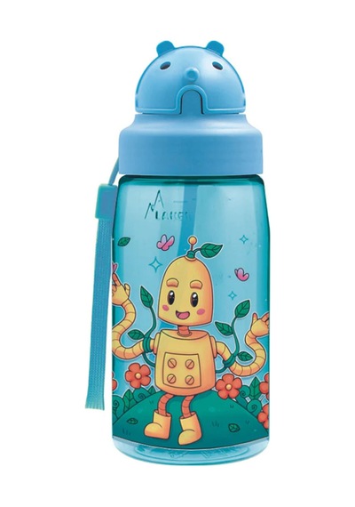 Laken Oby Tritan Matara 450ml Eco Robot Lkobyer Çok Renkli