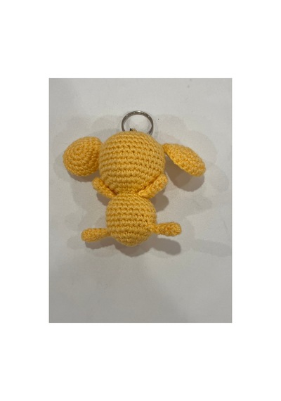 Amigurumi El Örgüsü Fil Anahtarlık Sarı Sarı