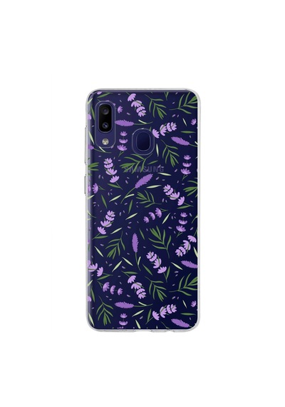 Samsung Galaxy M10s İle Uyumlu 1mm Slim Fit Water Color 3 Baskılı Şeffaf Kılıf Şeffaf