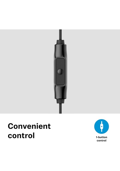 Sennheiser Cx 80s Kulak İçi Kulaklık, Tek Düğmeli Uzaktan Kumanda, Siyah