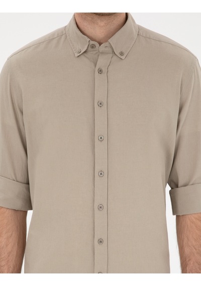 Pierre Cardin Erkek Haki Gömlek Desenli 50303388-vr027 Haki Pierre Cardin Erkek Haki Gömlek Desenli 50303388-vr027 Haki