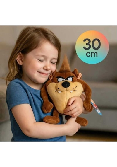 Sevimli Peluş Tazmanya 30 Cm Uyku Arkadaşı Kahverengi