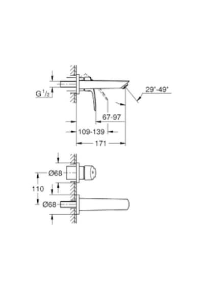 Grohe Eurosmart 2 Delikli Lavabo Bataryası S-Boyut 29337003