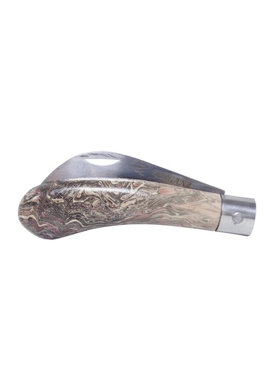 Zargana Aşı Bıçağı Eğri Ağız Ahşap Sap 19cm - Denizli