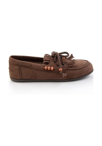 Bambi Kahve Kadın Loafer Ayakkabı K01566004872 Kahve