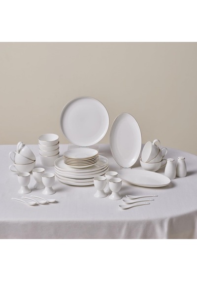Elegance Bone Favaro 38 Parça 6 Kişilik Kahvaltı Seti Gold Çok Renkli