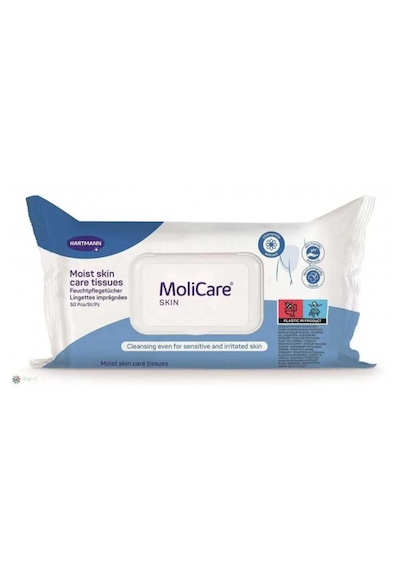 Hartmann Molicare Skin Nemli Cilt Bakım Mendili 50'li