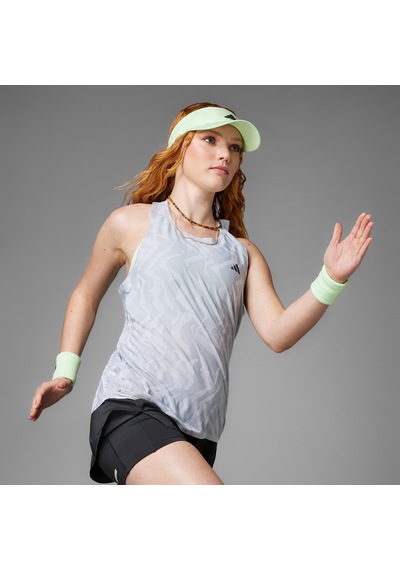 Adidas Ultimate Airchill Engineered Running Tank Kadın Gri T-shirt