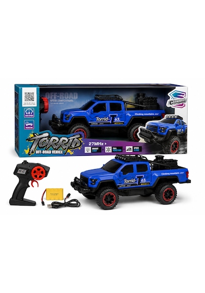 Kumandalı 6 Tekerlekli Dumanlı Off-road Araç Mavi