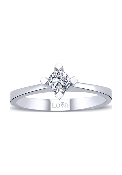 Lova E Renk 0,24 Karat Pırlanta Tektaş Yüzük - 1010142