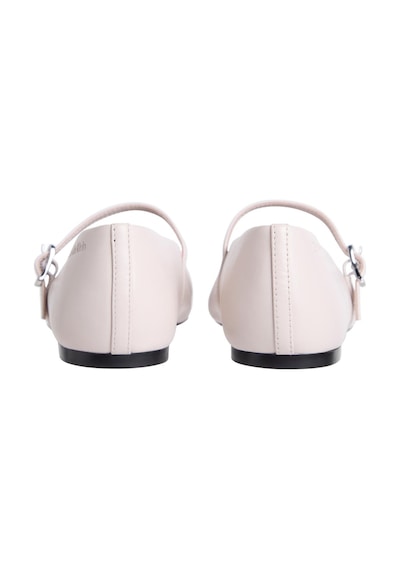 Calvin Klein Oblique Ballerina Mj Deri Hdw Bej Kadın Babet-14815