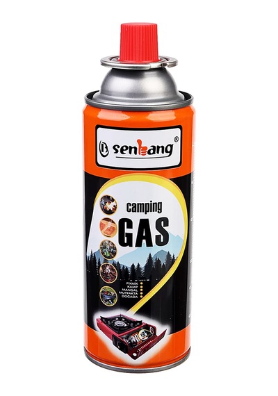 Merttools Kamp Ocağı Gazı 227gr Valfli Kartuş 10 Lu Paket Pürmüz & Kamp Ocak Uyumlu Turuncu