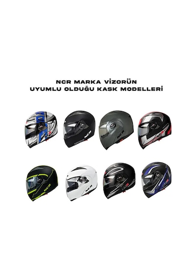 Çene Açılır Kask Vizör Camı Mavi Aynalı