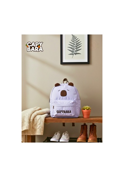 Capybara Orijinal Lisanslı Çocuk Okul /anaokulu Çantası, 3d Lila