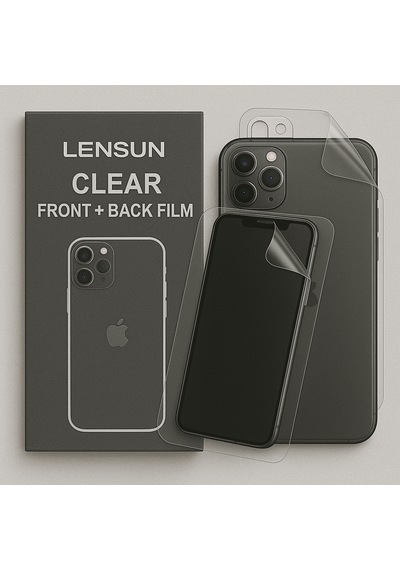 Lensun Şeffaf Ön Ve Arka Kaplama Apple Uyumlu iPhone 11 Pro Max