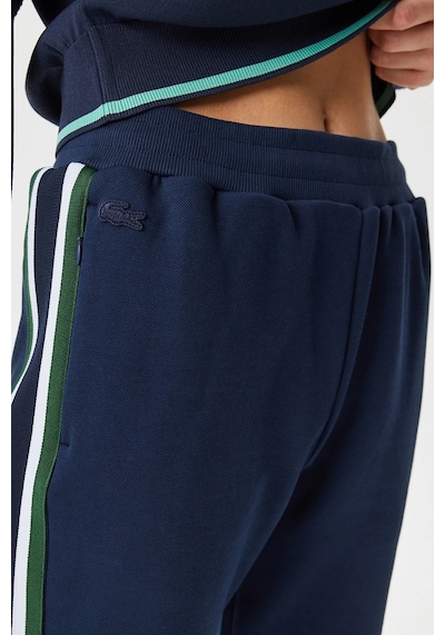 Lacoste Women's Joggers Slim Fit Renk Bloklu Organik Pamuk Kadın Eşofman Altı Lacivert
