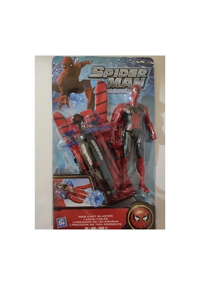 Örümcek Adam Spider Man Ağ Fırlatan Ok Atan Vantuzlu Eldiven Spiderman Işıklı Figür Oyuncak