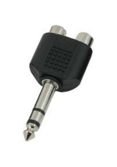 Electroon 2Rca Dişi - 6.3Mm Stereo Jak - 4 Adet