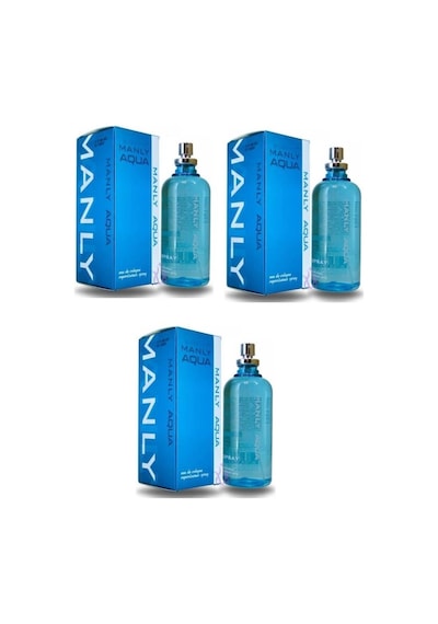 Manly Aqua Turkuaz Erkek Parfüm EDC 125 ML x 3
