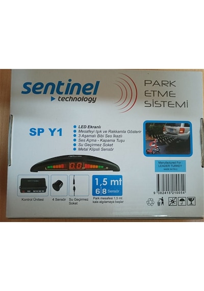 İnvells Park Sensörü Ses İkazlı Metre Göstergeli Beyaz 22Mm N11.194