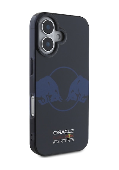 Apple Uyumlu iPhone 16 Kılıf Redbull Lisanslı Magsafe Özellikli Iml Çift Boğa Baskılı Sert Pc Kapak Lacivert