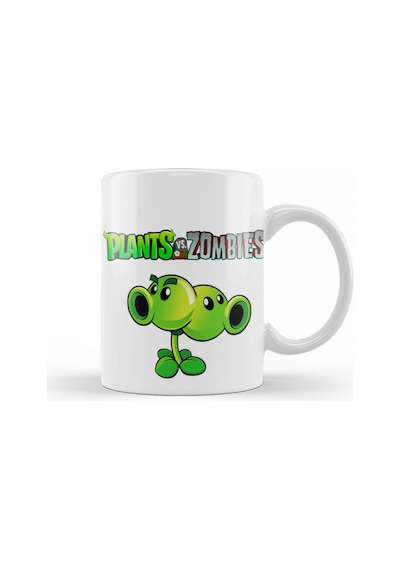Split Pea Plants Ve Zombies Kupa Bardak Porselen Karışık